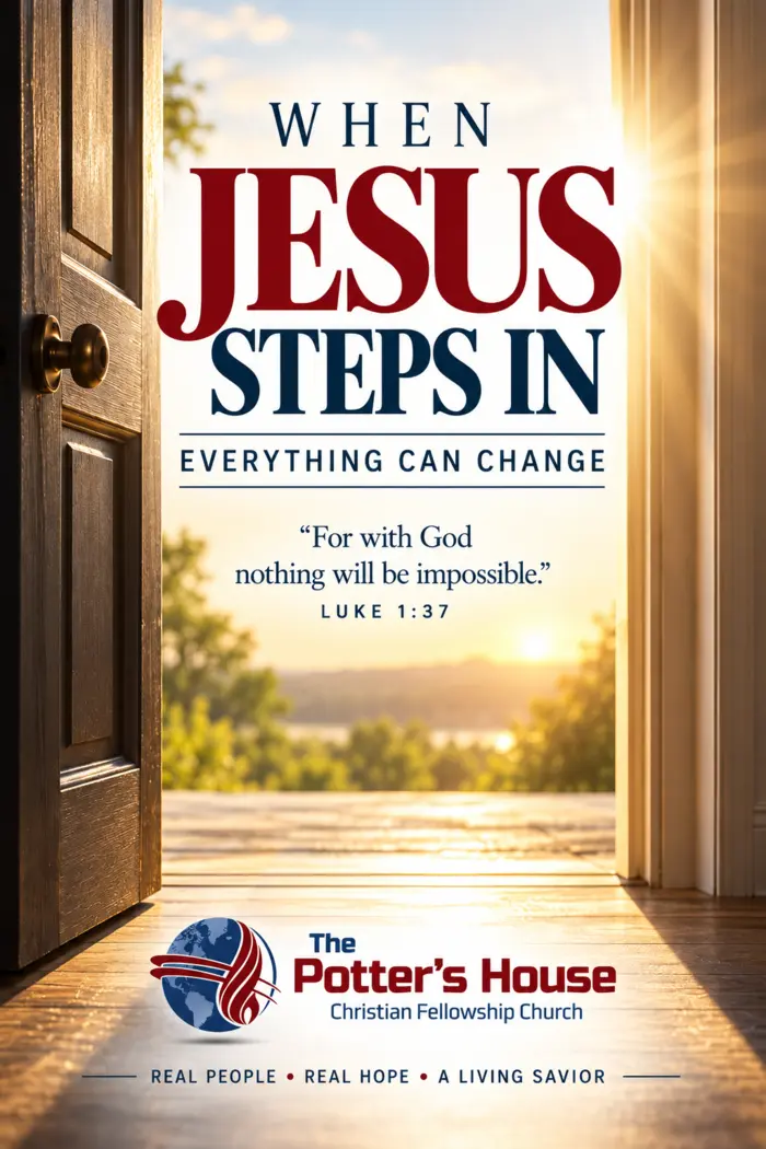 Revival invitation front: When Jesus steps in, everything can change